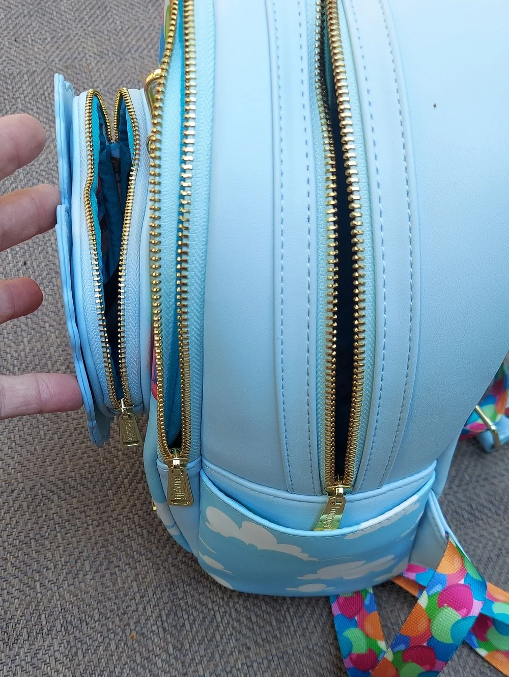 Pixar Carl & Ellie Light Blue Kids Mini Backpack